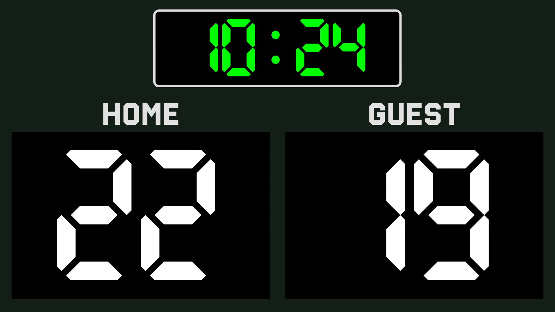 TV Scoreboard Screenshot